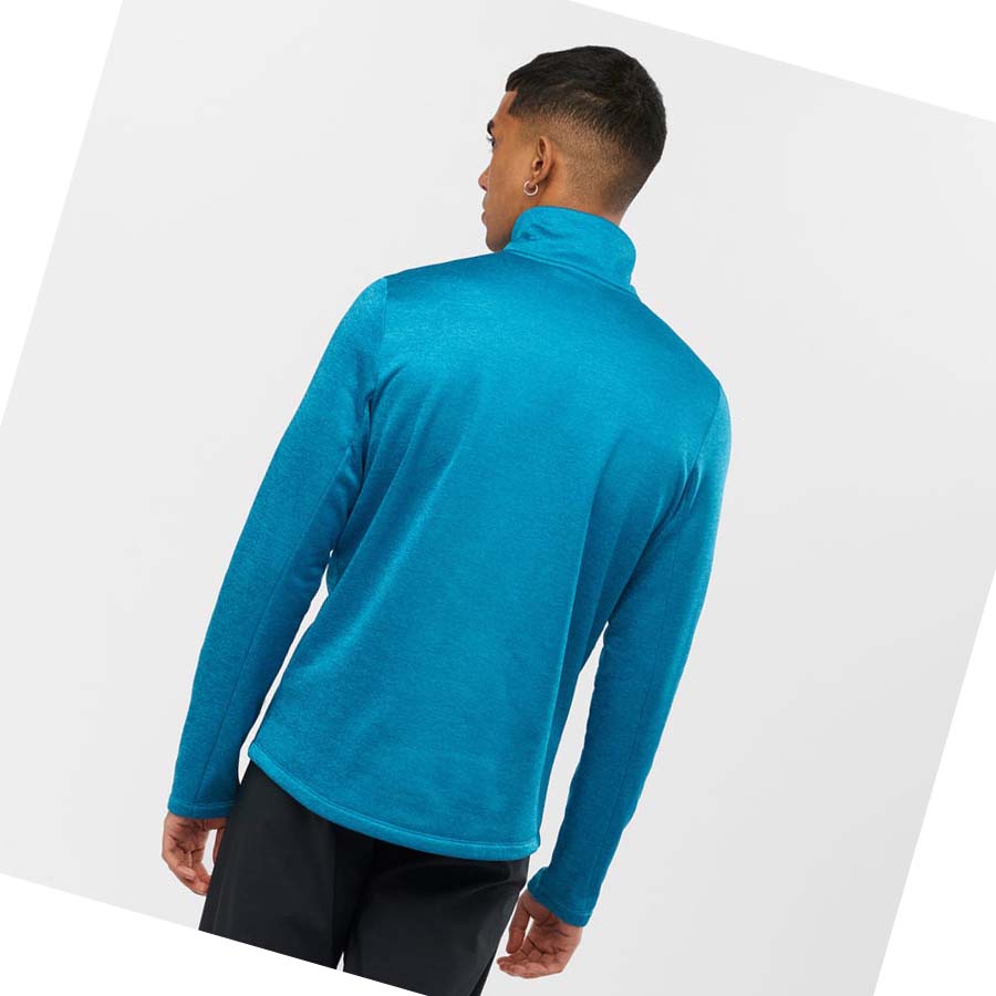 Sudadera Con Capucha Salomon ESSENTIAL LIGHTWARM HEATHER Hombre Azules | MX 3199NWY